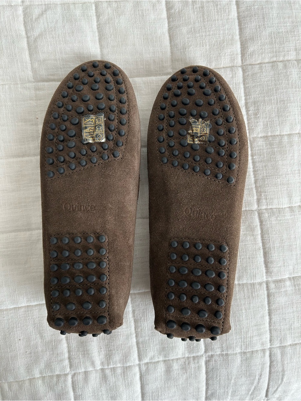 Quince Women's Suede Driving Loafers in Brown - Picture 9 of 9